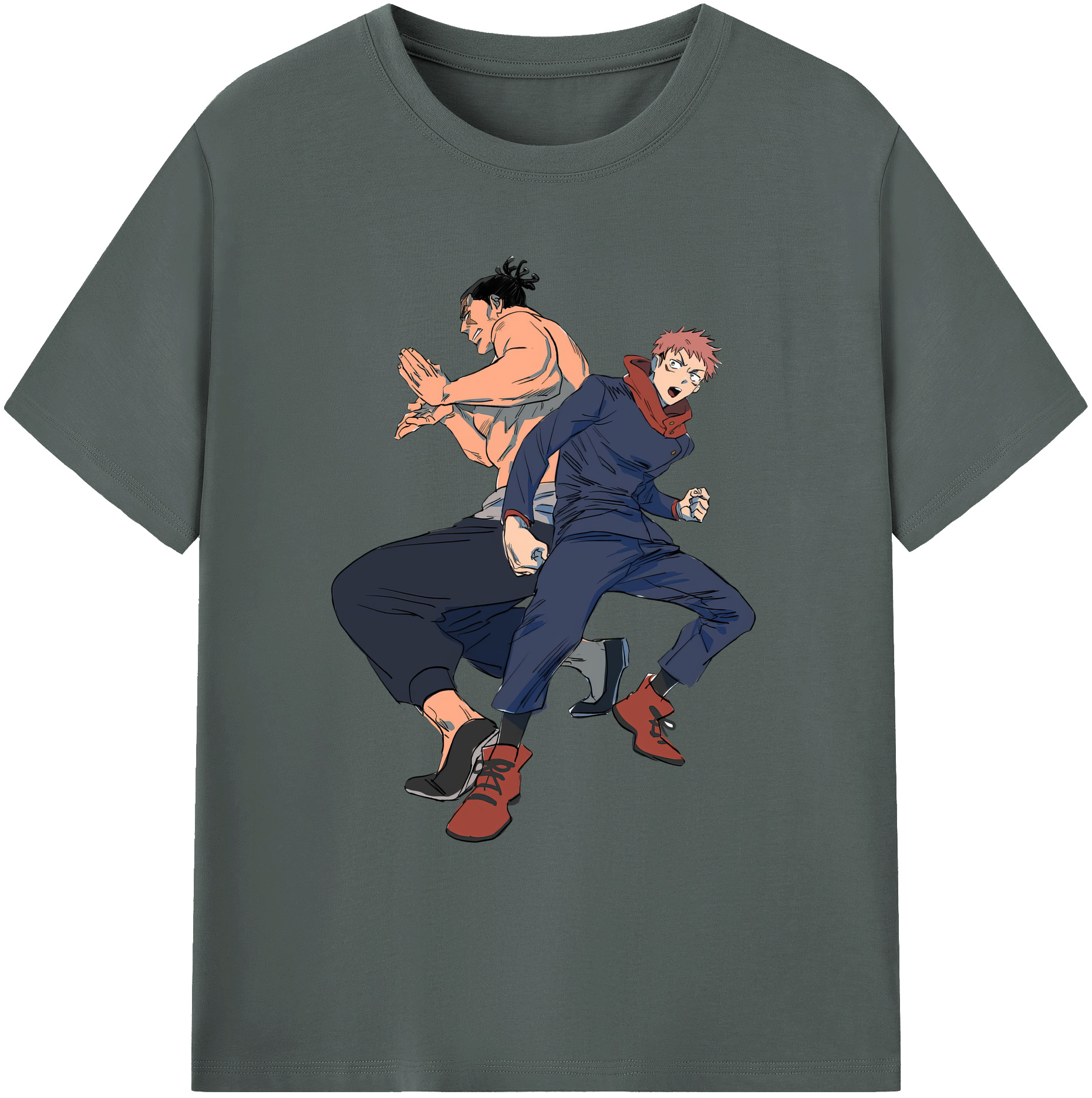 （画像用） 呪術廻戦 Jujutsu Kaisen 綿100％ メンズ半袖Tシャツ｜肌触りやわらか＆通気性
